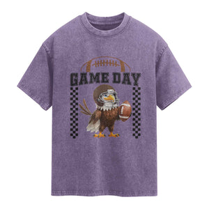 Funny EFF Game Day Humor Gift Washed Cotton T-Shirt