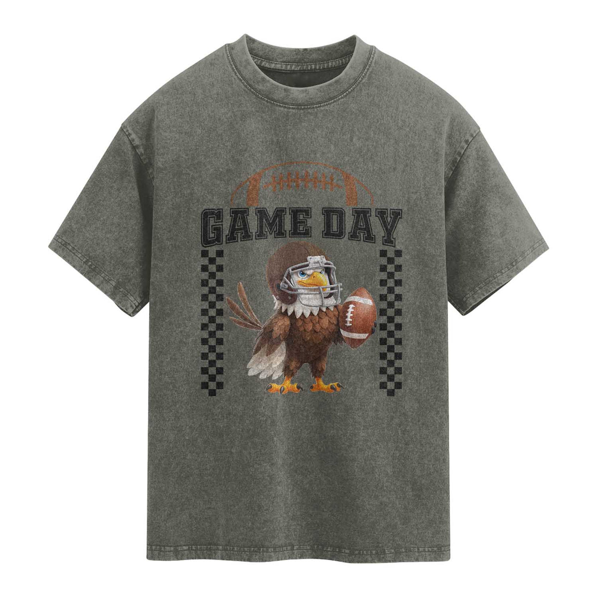 Funny EFF Game Day Humor Gift Washed Cotton T-Shirt