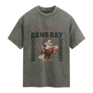 Funny EFF Game Day Humor Gift Washed Cotton T-Shirt