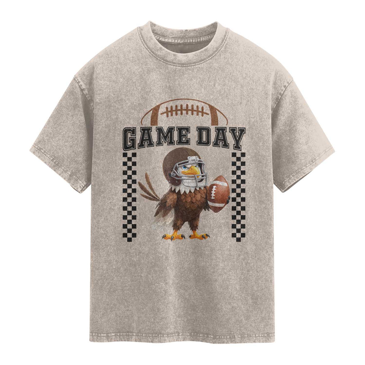 Funny EFF Game Day Humor Gift Washed Cotton T-Shirt