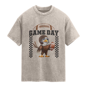 Funny EFF Game Day Humor Gift Washed Cotton T-Shirt