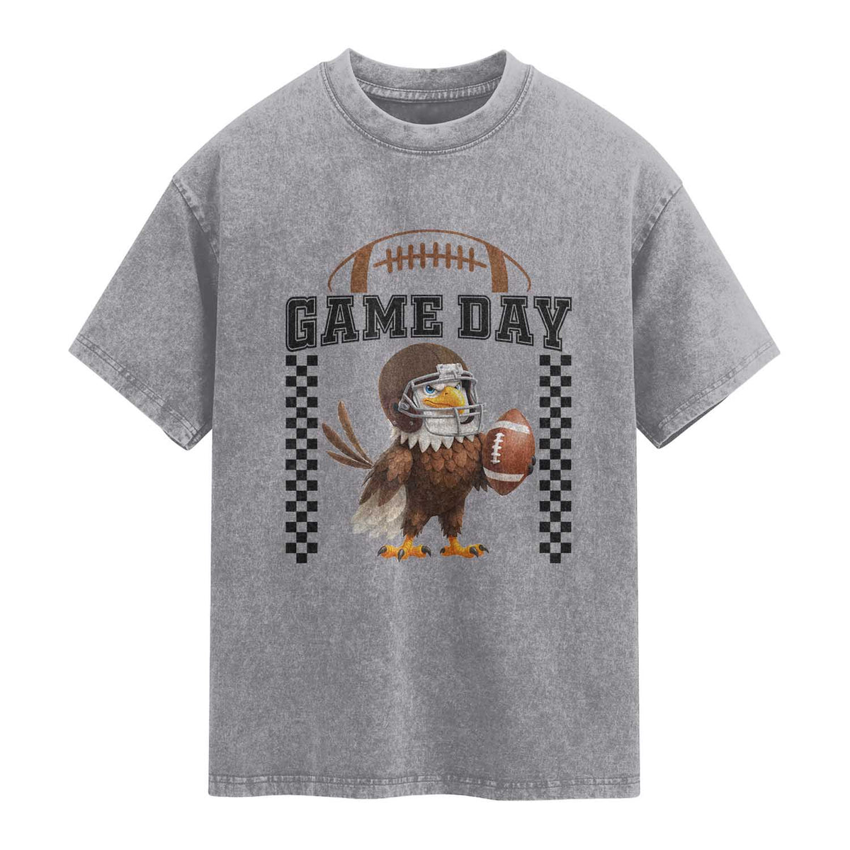 Funny EFF Game Day Humor Gift Washed Cotton T-Shirt