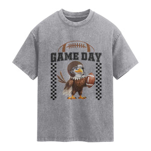 Funny EFF Game Day Humor Gift Washed Cotton T-Shirt