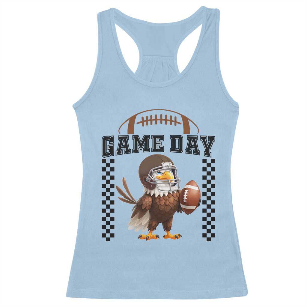 Funny EFF Game Day Humor Gift Racerback Tank Top TS12 Light Blue Print Your Wear