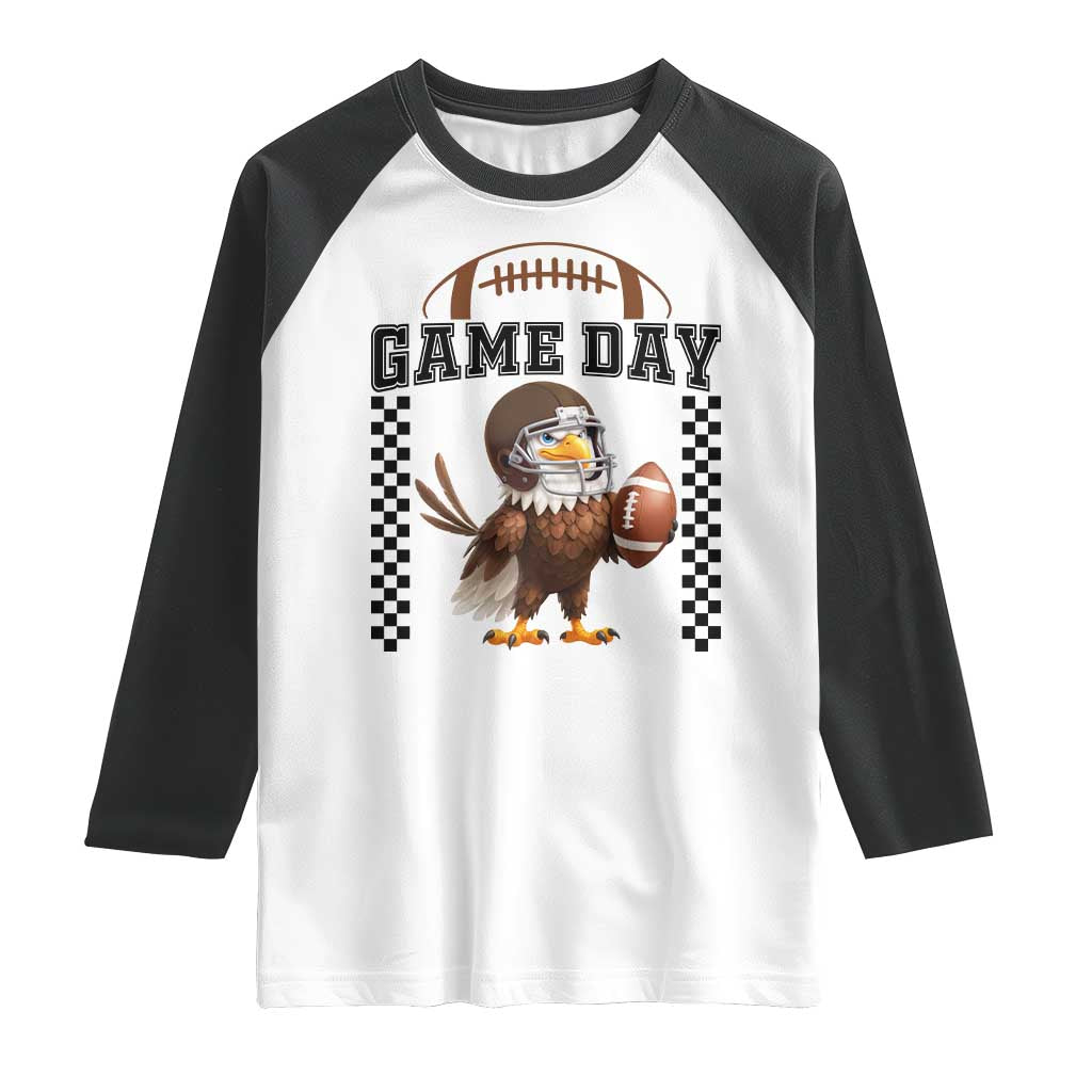 Funny EFF Game Day Humor Gift Raglan Shirt TS12 White Black Print Your Wear