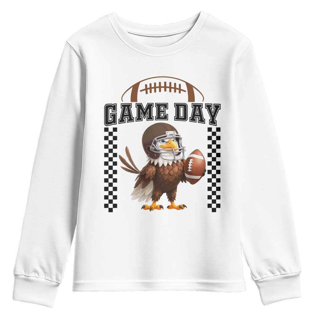 Funny EFF Game Day Humor Gift Youth Sweatshirt TS12 White Print Your Wear