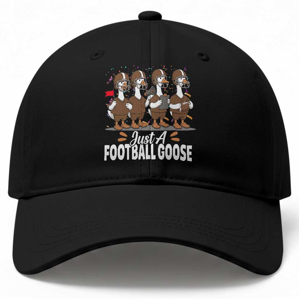 Just A Football Goose Baseball Cap Animal Sports Fan Gift TS12 Print Your Wear