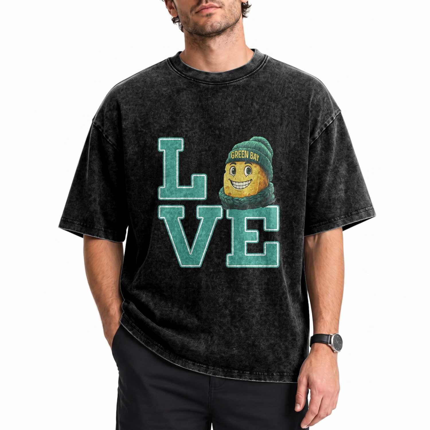 GFF Lover Football Fan Supporter Gift Idea Washed Cotton T-Shirt