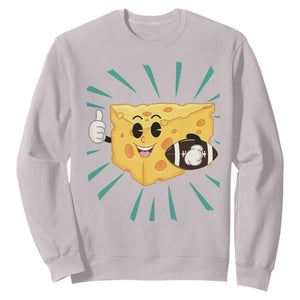 Funny Chz Head Football Player Sports Gift Idea Sweatshirt TS12 Ice Gray Print Your Wear