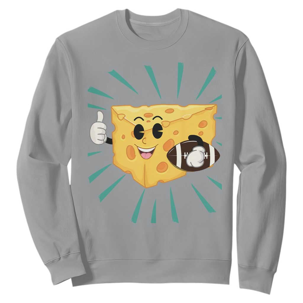 Funny Chz Head Football Player Sports Gift Idea Sweatshirt TS12 Sport Gray Print Your Wear