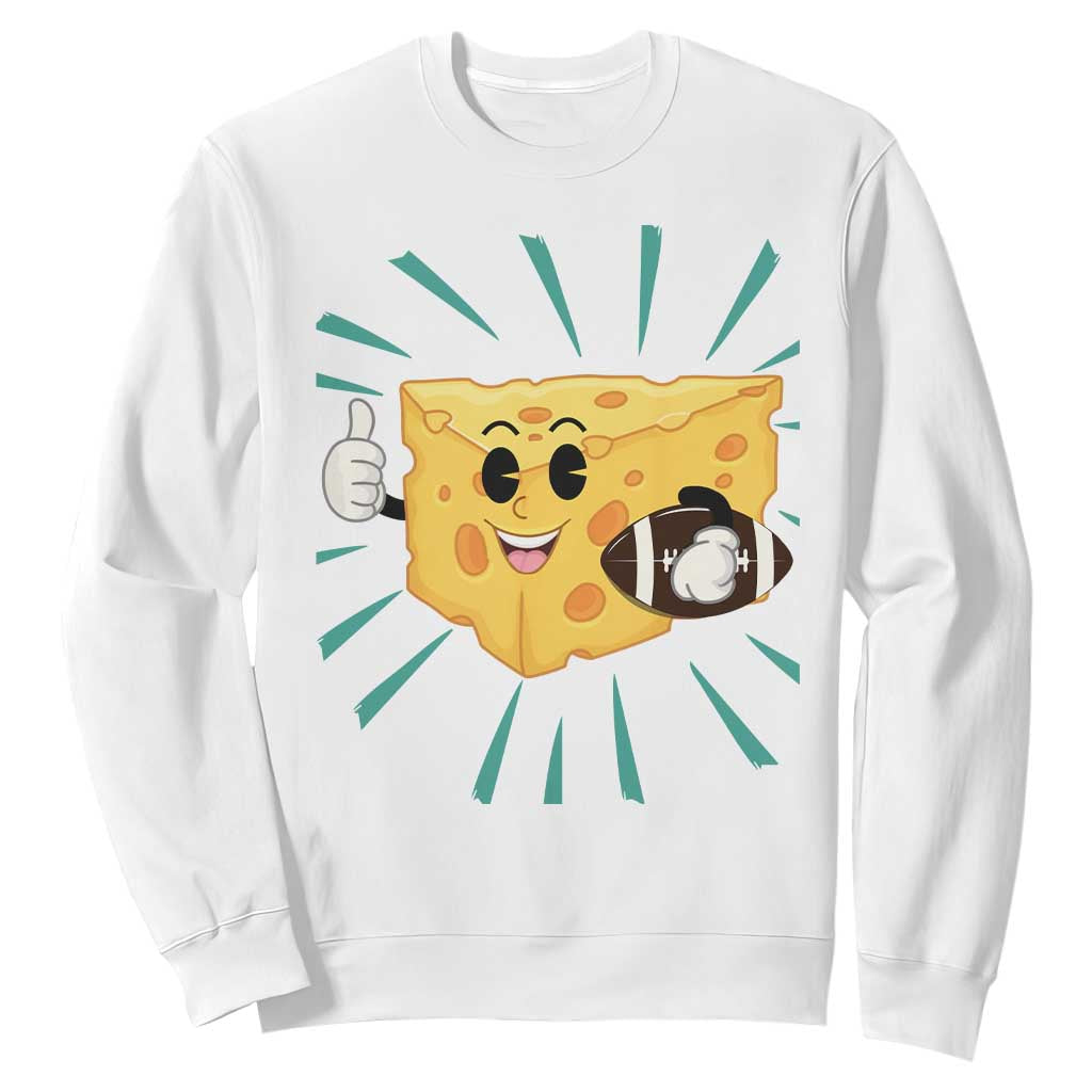 Funny Chz Head Football Player Sports Gift Idea Sweatshirt TS12 White Print Your Wear