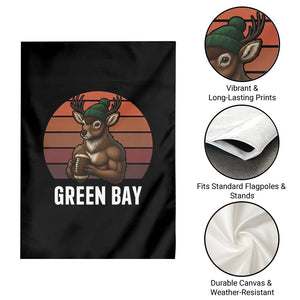 Deer GFF Retro Vintage Style Football Gift Garden Flag TS12 Print Your Wear