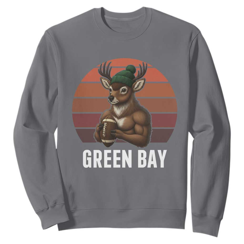 Deer GFF Retro Vintage Style Football Gift Sweatshirt TS12 Charcoal Print Your Wear