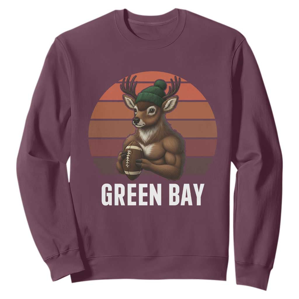 Deer GFF Retro Vintage Style Football Gift Sweatshirt TS12 Maroon Print Your Wear