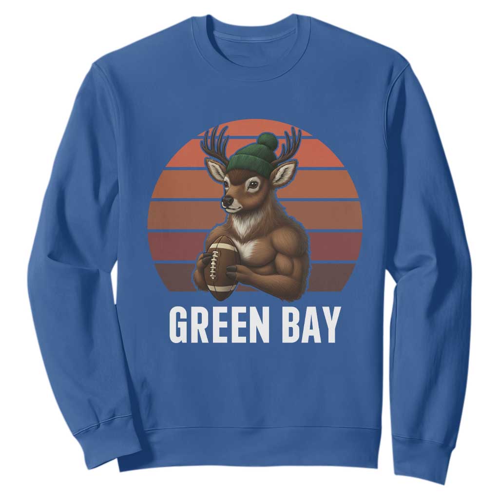 Deer GFF Retro Vintage Style Football Gift Sweatshirt TS12 Royal Blue Print Your Wear