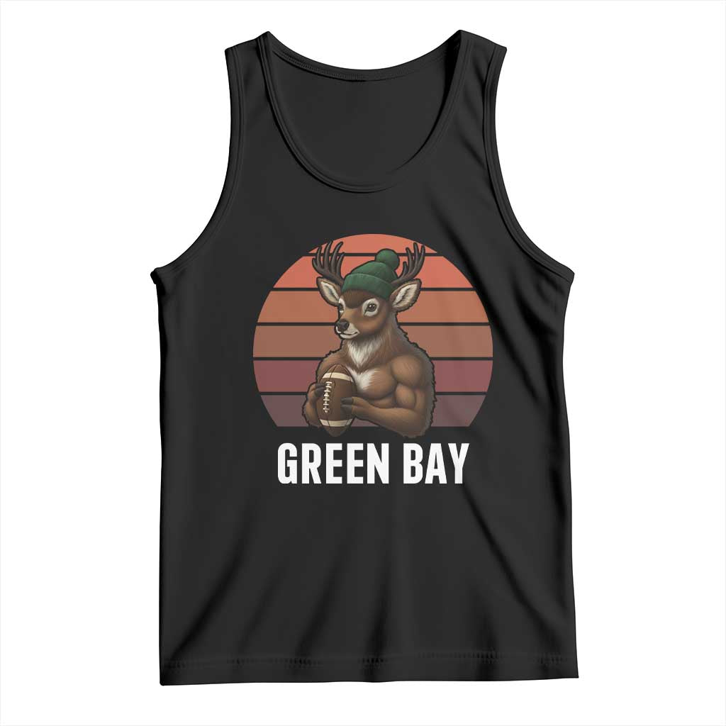 Deer GFF Retro Vintage Style Football Gift Tank Top TS12 Black Print Your Wear
