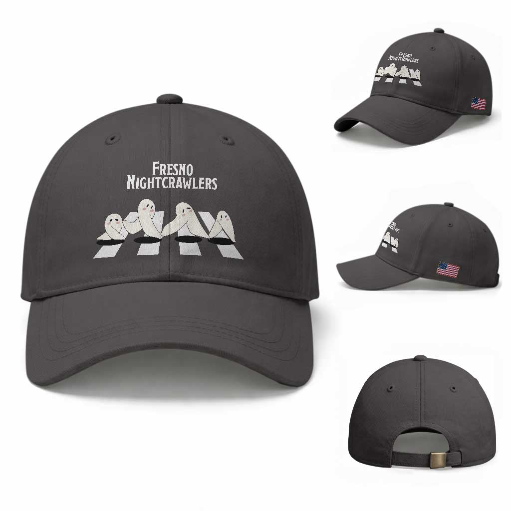 Fresno Nightcrawler Baseball Cap Folklore Gothic Horror Cryptid Gift TS12 Baseball Cap Universal Fit Dark Gray Print Your Wear