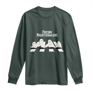 Fresno Nightcrawler Long Sleeve Shirt Folklore Gothic Horror Cryptid Gift TS12 Dark Forest Green Print Your Wear