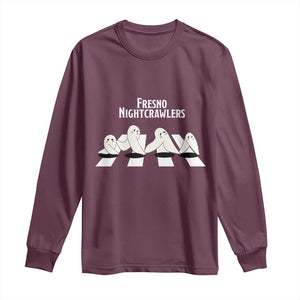 Fresno Nightcrawler Long Sleeve Shirt Folklore Gothic Horror Cryptid Gift TS12 Maroon Print Your Wear
