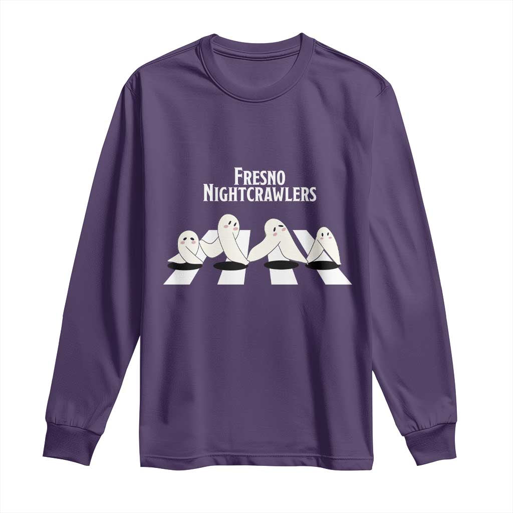 Fresno Nightcrawler Long Sleeve Shirt Folklore Gothic Horror Cryptid Gift TS12 Purple Print Your Wear