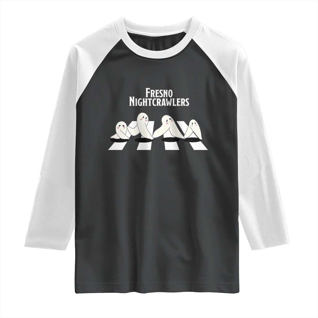 Fresno Nightcrawler Raglan Shirt Folklore Gothic Horror Cryptid Gift TS12 Black White Print Your Wear