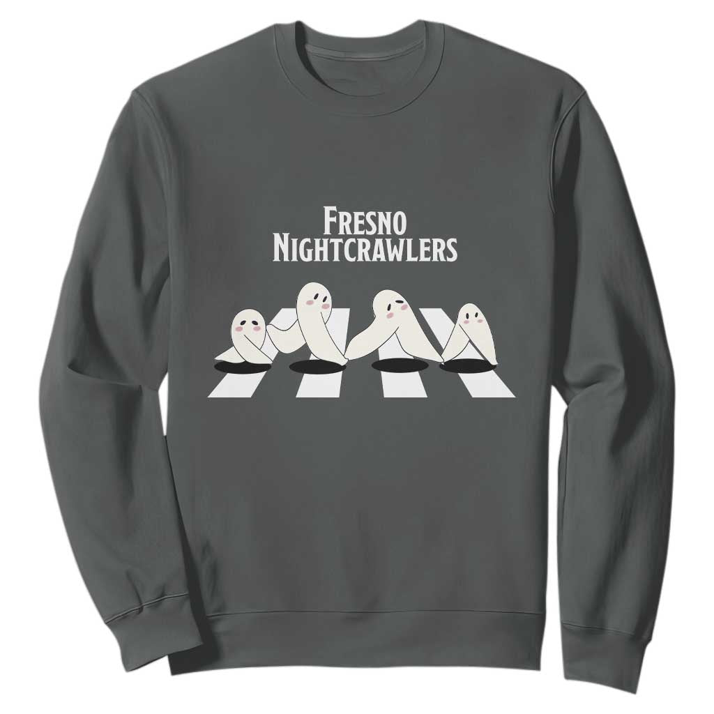 Fresno Nightcrawler Sweatshirt Folklore Gothic Horror Cryptid Gift TS12 Dark Heather Print Your Wear