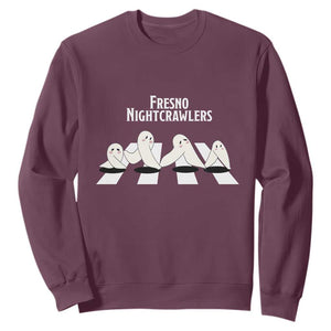 Fresno Nightcrawler Sweatshirt Folklore Gothic Horror Cryptid Gift TS12 Maroon Print Your Wear