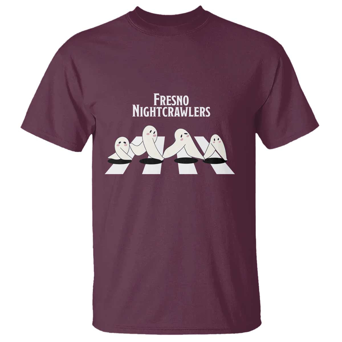Fresno Nightcrawler T Shirt Folklore Gothic Horror Cryptid Gift TS12 Maroon Print Your Wear