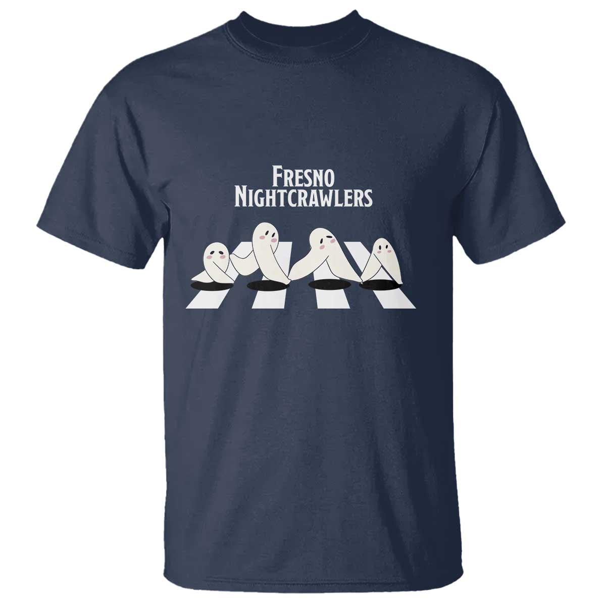 Fresno Nightcrawler T Shirt Folklore Gothic Horror Cryptid Gift TS12 Navy Print Your Wear