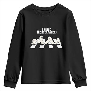 Fresno Nightcrawler Youth Sweatshirt Folklore Gothic Horror Cryptid Gift TS12 Black Print Your Wear