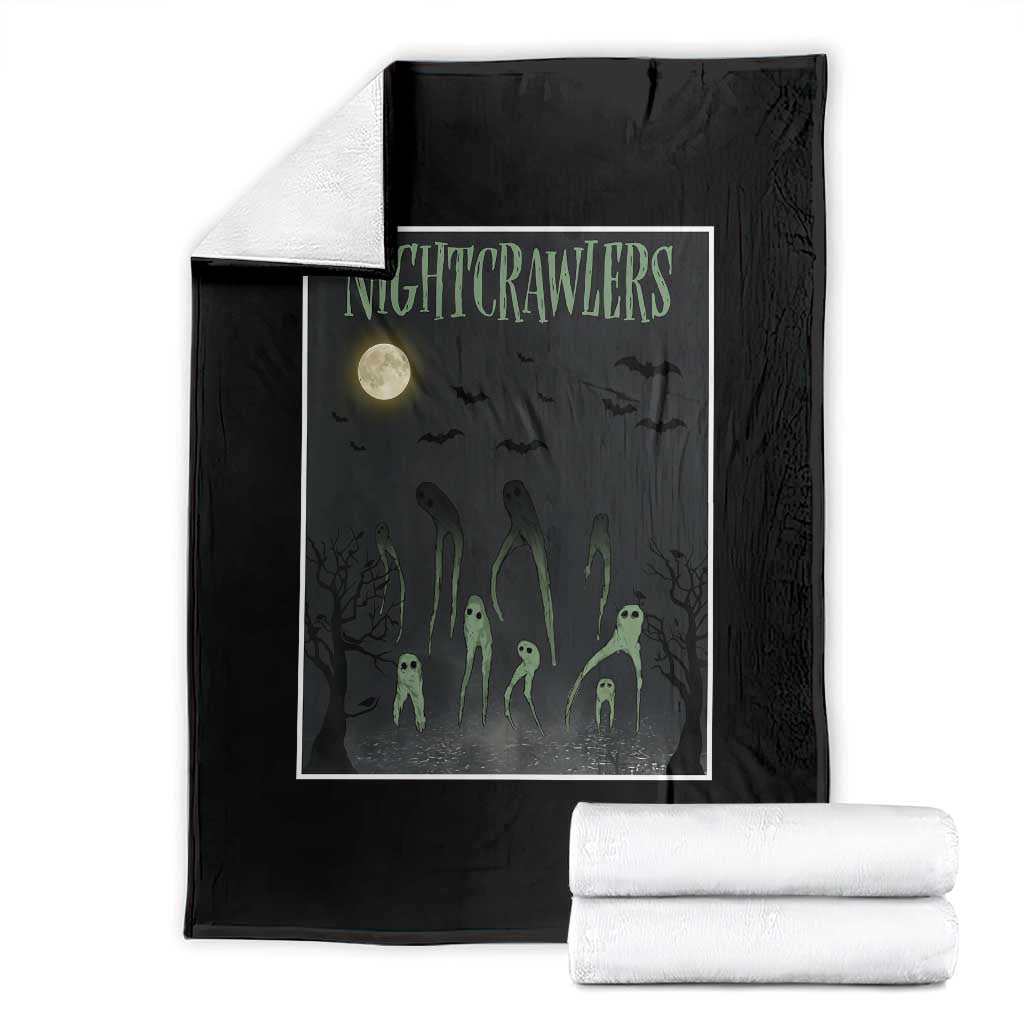Fresno Nightcrawlers Throw Blanket Gothic Cryptid Horror Fan Gift TS12 Black Print Your Wear