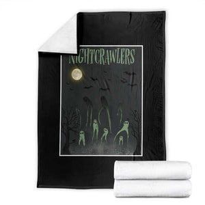 Fresno Nightcrawlers Throw Blanket Gothic Cryptid Horror Fan Gift TS12 Black Print Your Wear