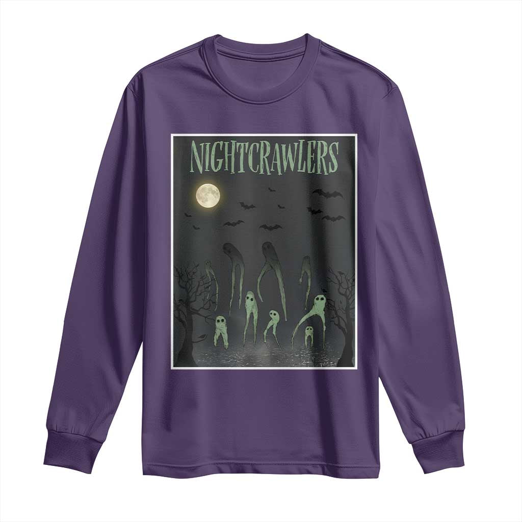 Fresno Nightcrawlers Long Sleeve Shirt Gothic Cryptid Horror Fan Gift TS12 Purple Print Your Wear