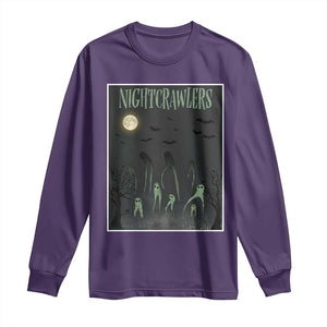 Fresno Nightcrawlers Long Sleeve Shirt Gothic Cryptid Horror Fan Gift TS12 Purple Print Your Wear