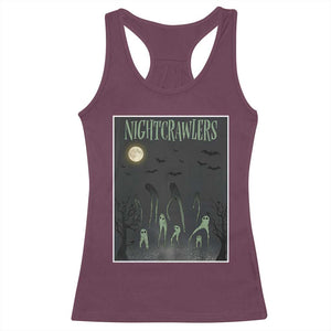 Fresno Nightcrawlers Racerback Tank Top Gothic Cryptid Horror Fan Gift TS12 Maroon Print Your Wear