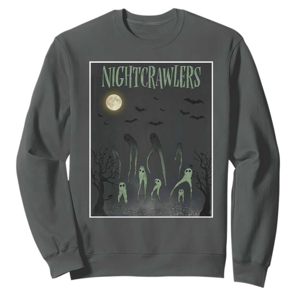 Fresno Nightcrawlers Sweatshirt Gothic Cryptid Horror Fan Gift TS12 Dark Heather Print Your Wear