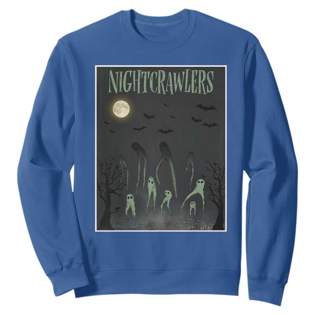 Fresno Nightcrawlers Sweatshirt Gothic Cryptid Horror Fan Gift TS12 Royal Blue Print Your Wear