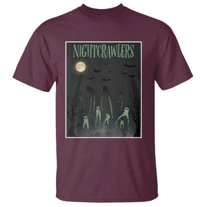 Fresno Nightcrawlers T Shirt Gothic Cryptid Horror Fan Gift TS12 Maroon Print Your Wear