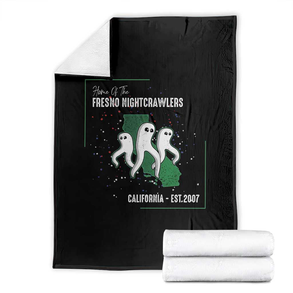 Fresno Nightcrawlers Throw Blanket Home Of California Cryptid Gift TS12 Black Print Your Wear