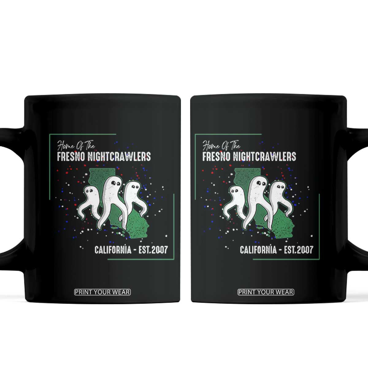 Fresno Nightcrawlers Coffee Mug Home Of California Cryptid Gift TS12 Black Print Your Wear