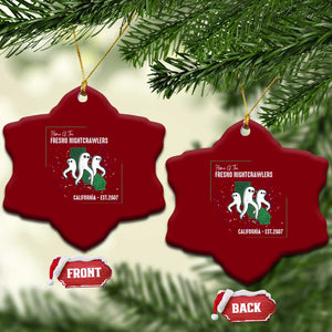 Fresno Nightcrawlers Ceramic Ornament Home Of California Cryptid Gift TS12 Print Your Wear