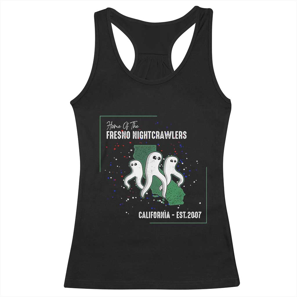 Fresno Nightcrawlers Racerback Tank Top Home Of California Cryptid Gift TS12 Black Print Your Wear
