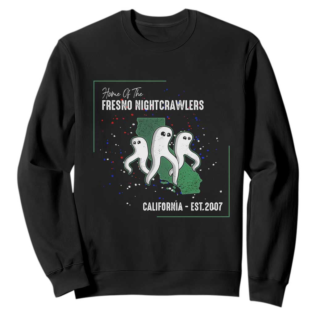 Fresno Nightcrawlers Sweatshirt Home Of California Cryptid Gift TS12 Black Print Your Wear