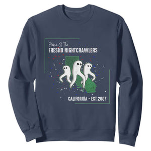 Fresno Nightcrawlers Sweatshirt Home Of California Cryptid Gift TS12 Navy Print Your Wear