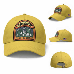 Fresno Nightcrawlers Folklore Gift Baseball Cap Home Of California Cryptids TS12 Baseball Cap Universal Fit Yellow Print Your Wear