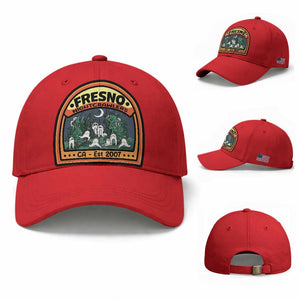Fresno Nightcrawlers Folklore Gift Baseball Cap Home Of California Cryptids TS12 Baseball Cap Universal Fit Red Print Your Wear