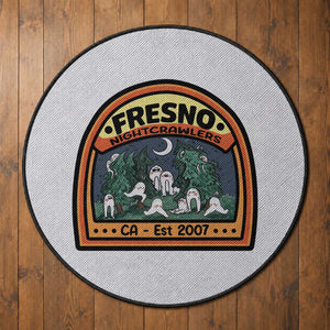 Fresno Nightcrawlers Folklore Gift Round Rug Home Of California Cryptids