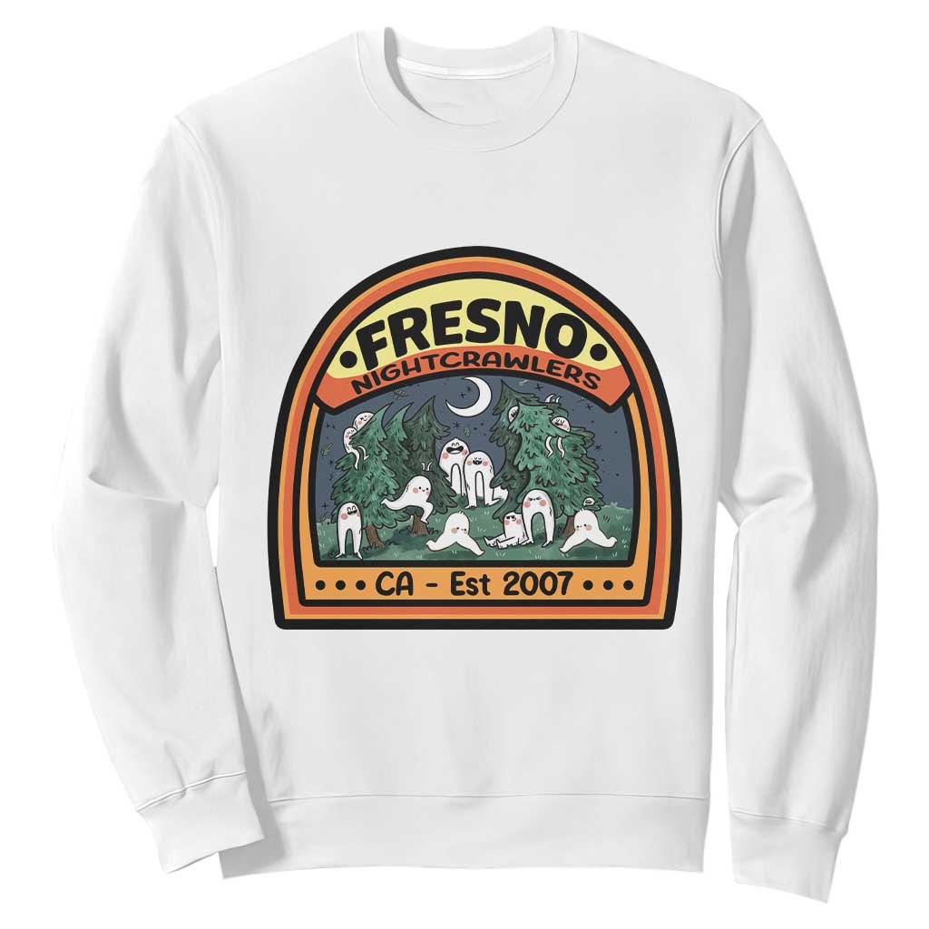 Fresno Nightcrawlers Folklore Gift Sweatshirt Home Of California Cryptids TS12 White Print Your Wear
