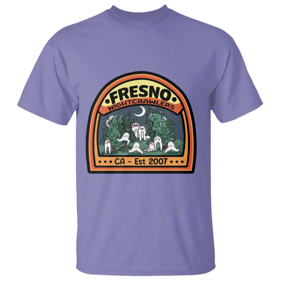 Fresno Nightcrawlers Folklore Gift T Shirt Home Of California Cryptids TS12 Violet Print Your Wear