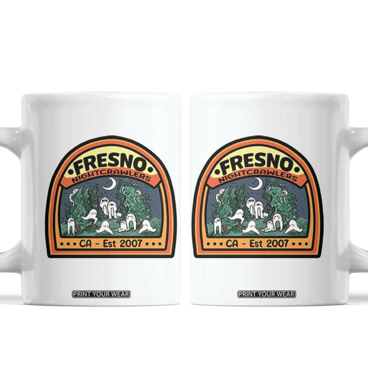 Fresno Nightcrawlers Folklore Gift Coffee Mug Home Of California Cryptids TS12 White Print Your Wear